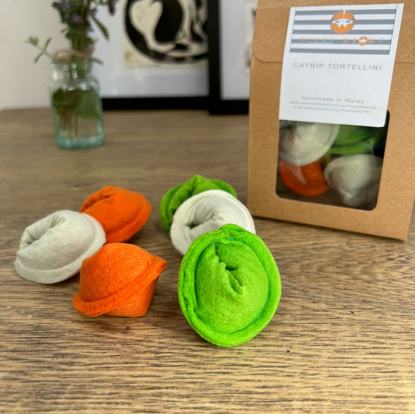 Freak Meowt Luxury Cat Toys, Gifts for Cats Catnip Tortellini