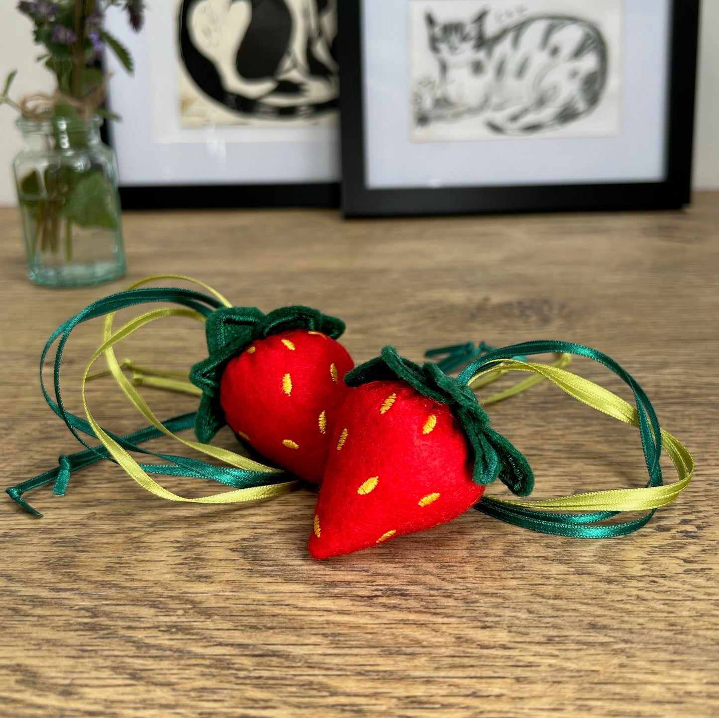 Freak Meowt Luxury Cat Toys, Gifts for Cats Catnip Strawberries