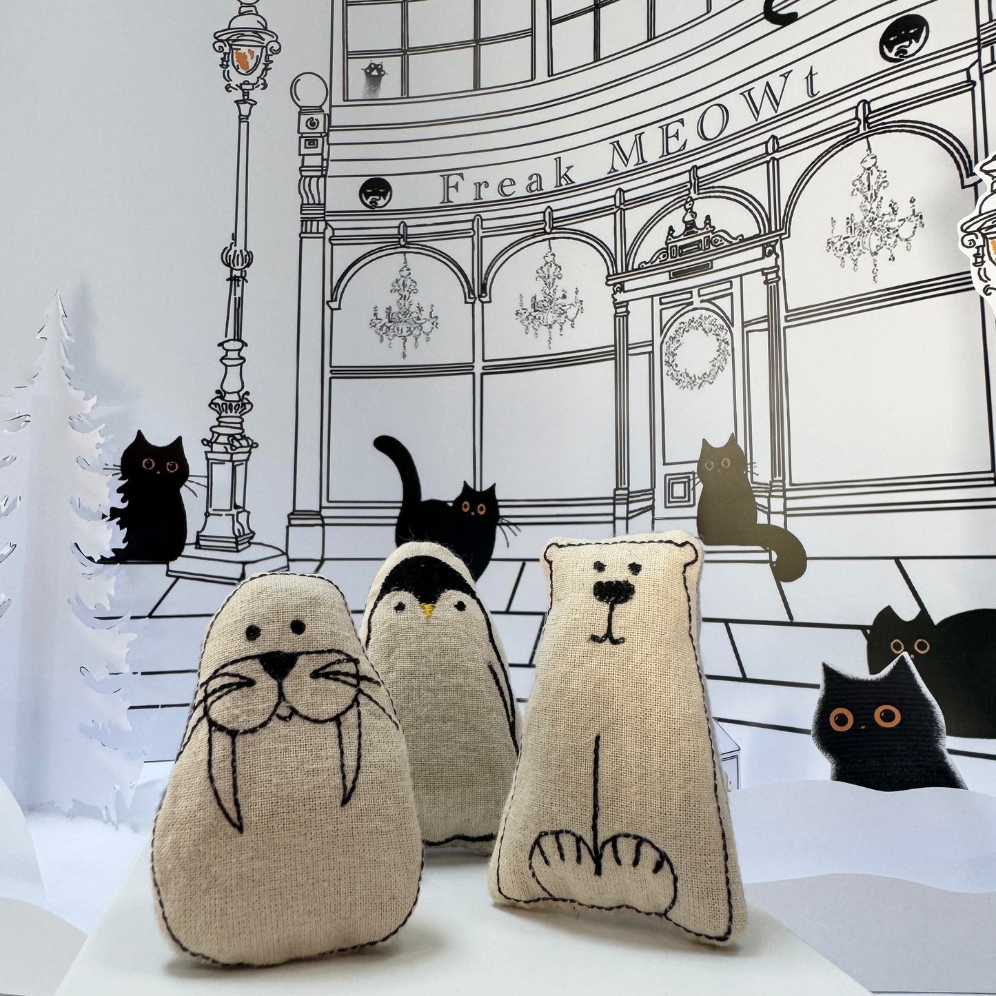 Catnip Frosty Friends Cat Toys