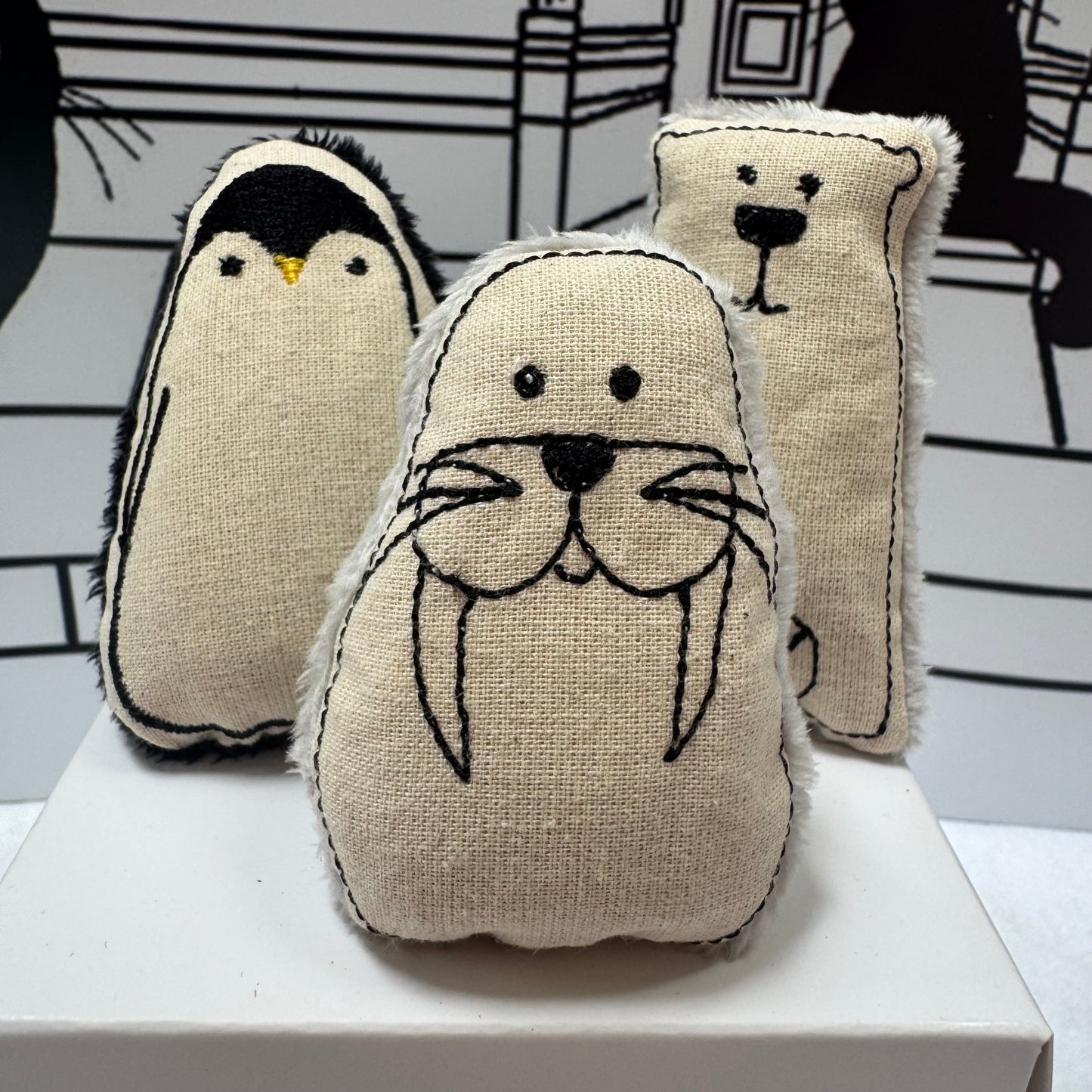 Catnip Frosty Friends Cat Toys