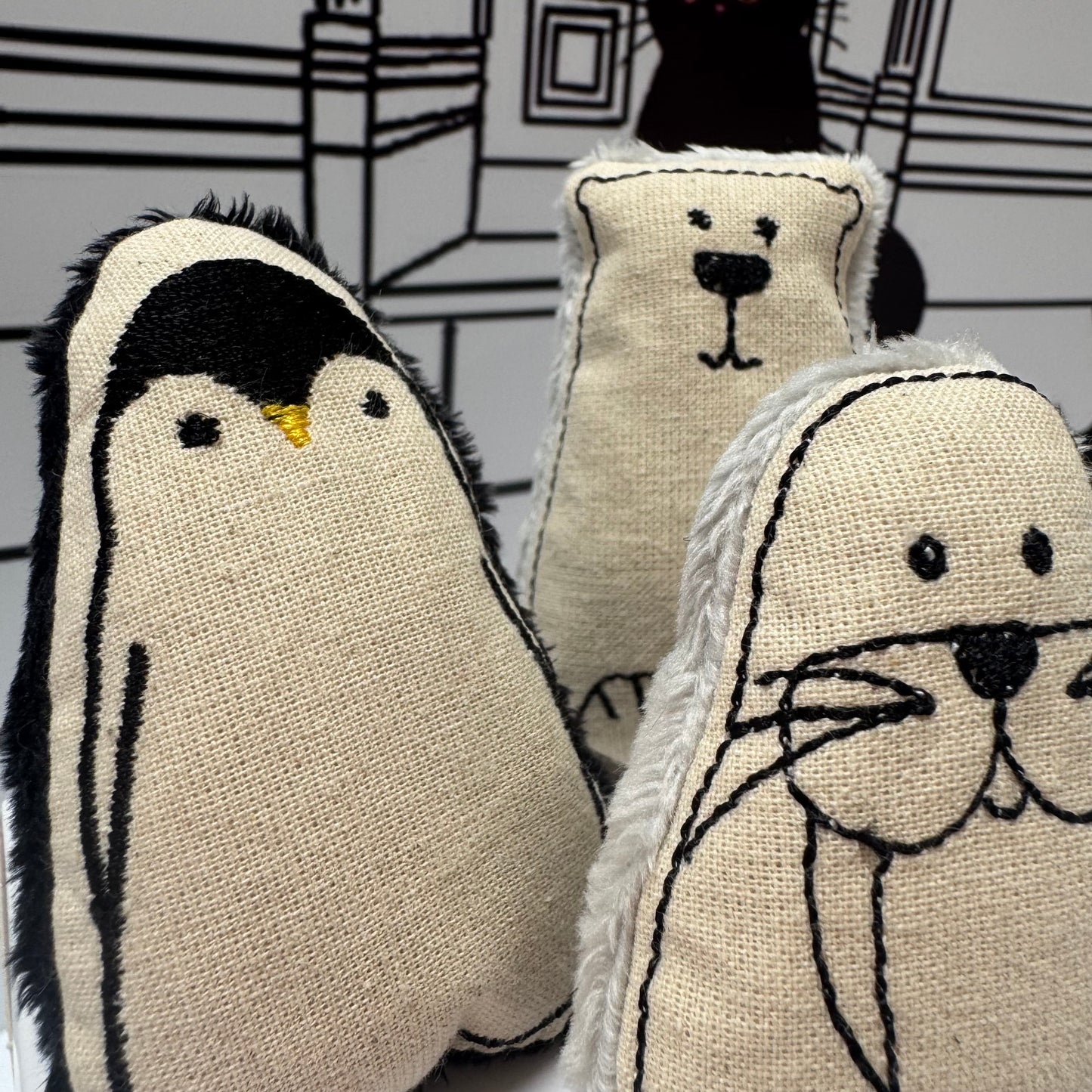 Catnip Frosty Friends Cat Toys