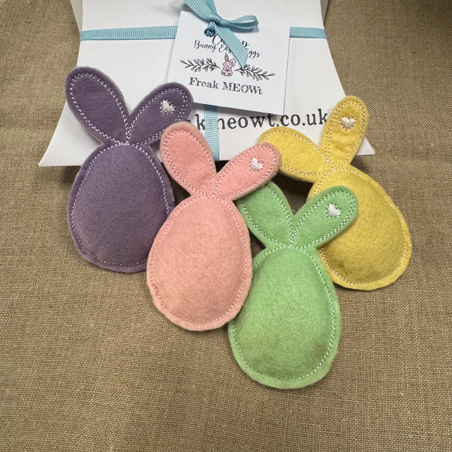 Catnip Cat Toys, Bunny Easter Eggs (pack of four)