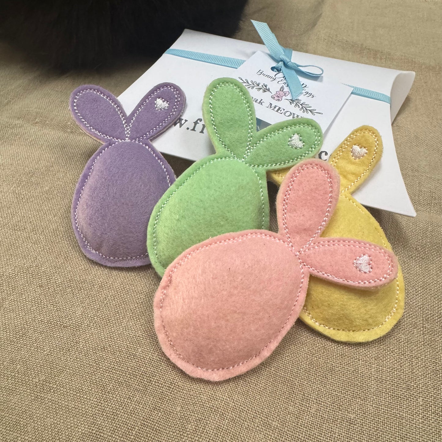 Catnip Cat Toys, Bunny Easter Eggs (pack of four)