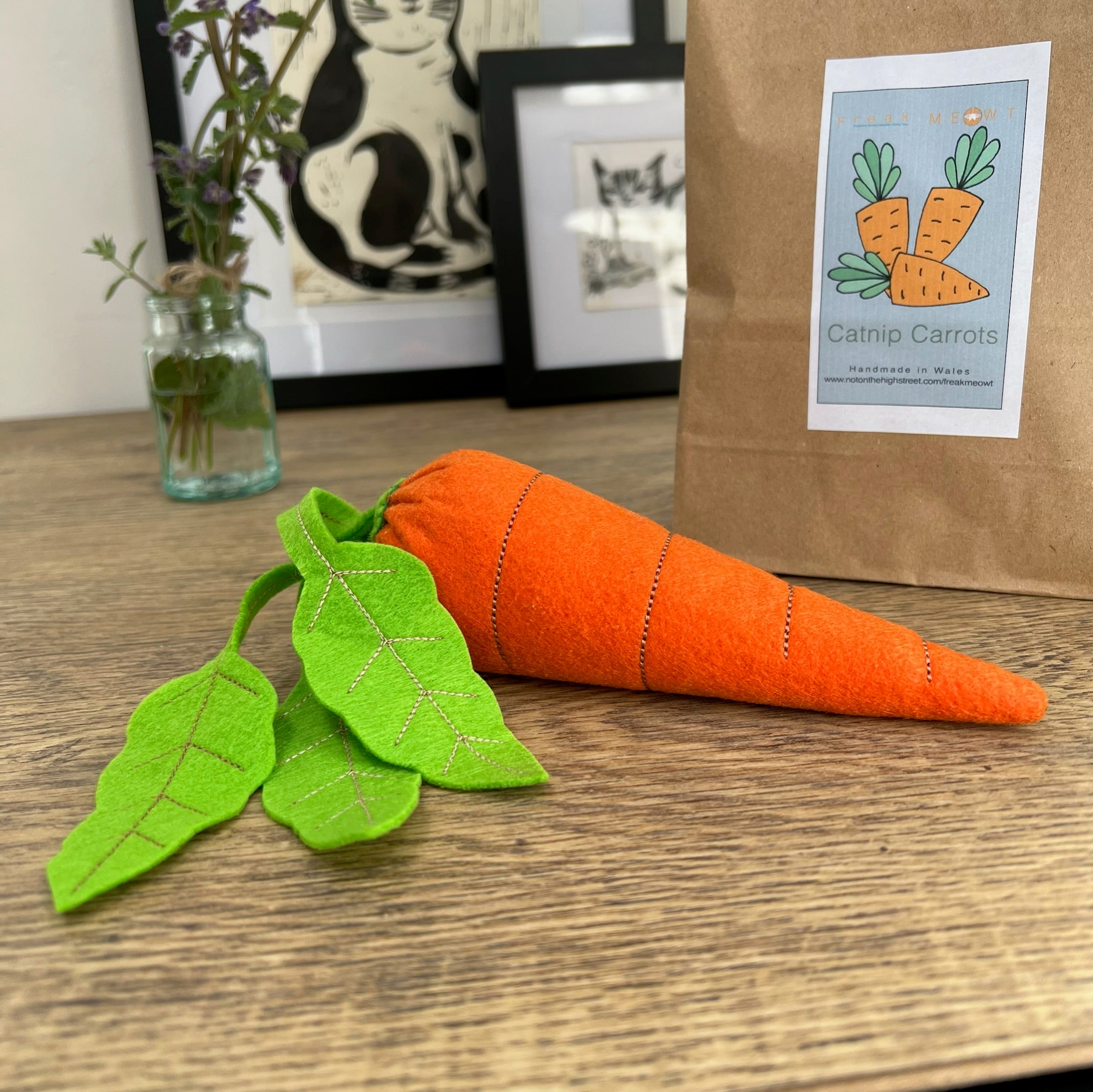 Catnip carrot outlet cat toy