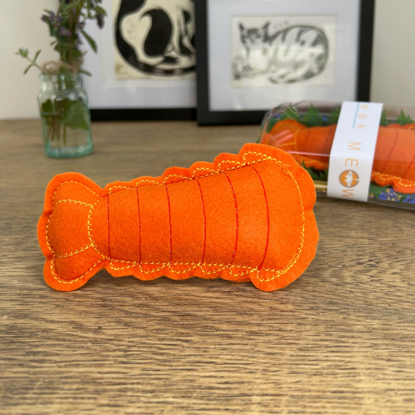 Freak Meowt Luxury Cat Toys, Gifts for Cats Valerian Root Lobster Tail