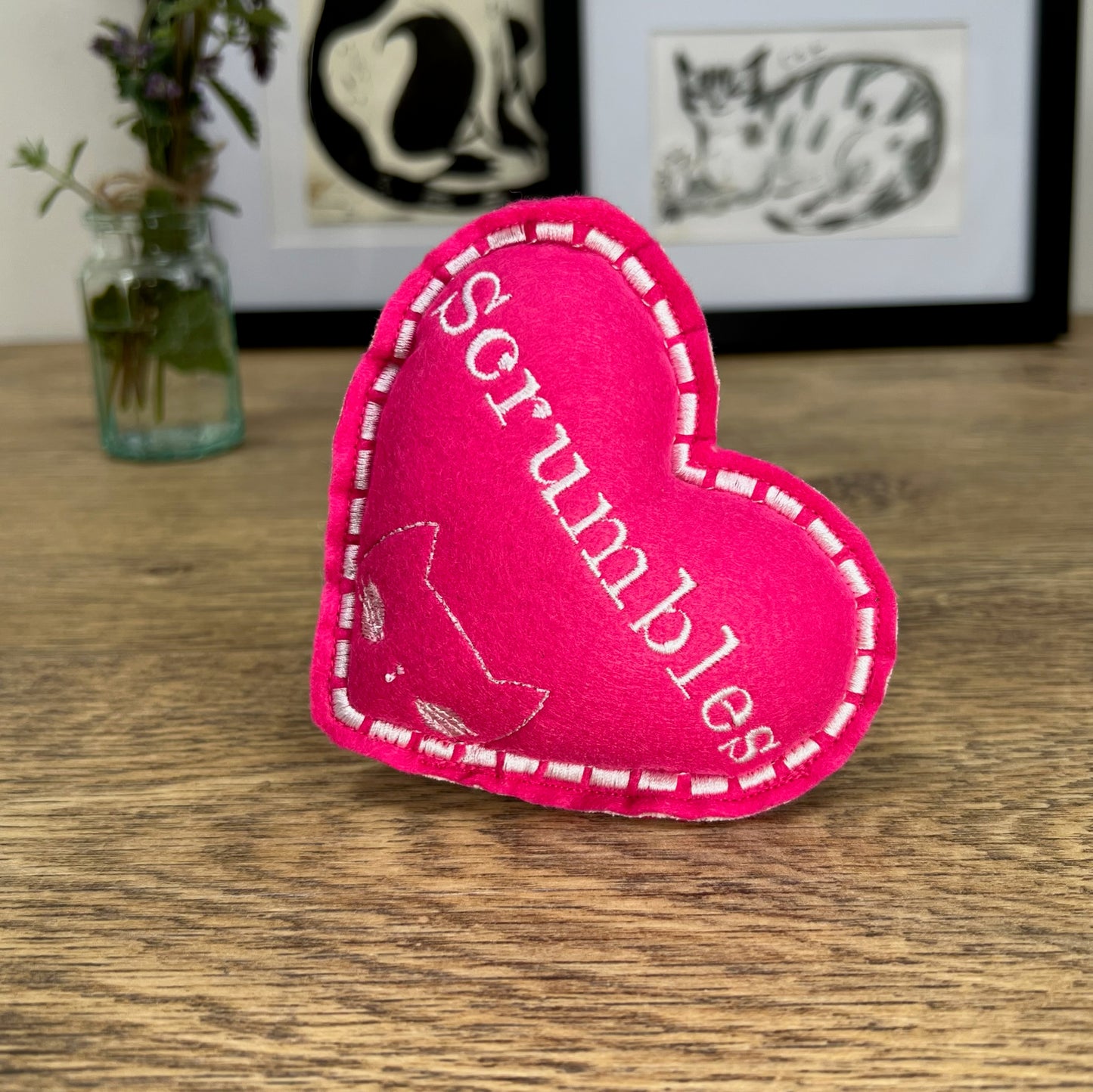 Freak Meowt Luxury Catnip Cat Toys, Gifts for Cats Personalised Heart